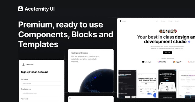 Aceternity UI 截图