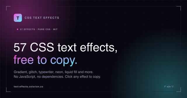 CSS Text Effects 截图